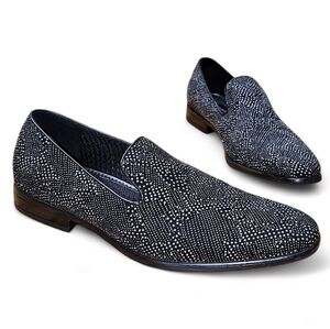 Carlo Morandi Men's Sparkly Dress Shoes